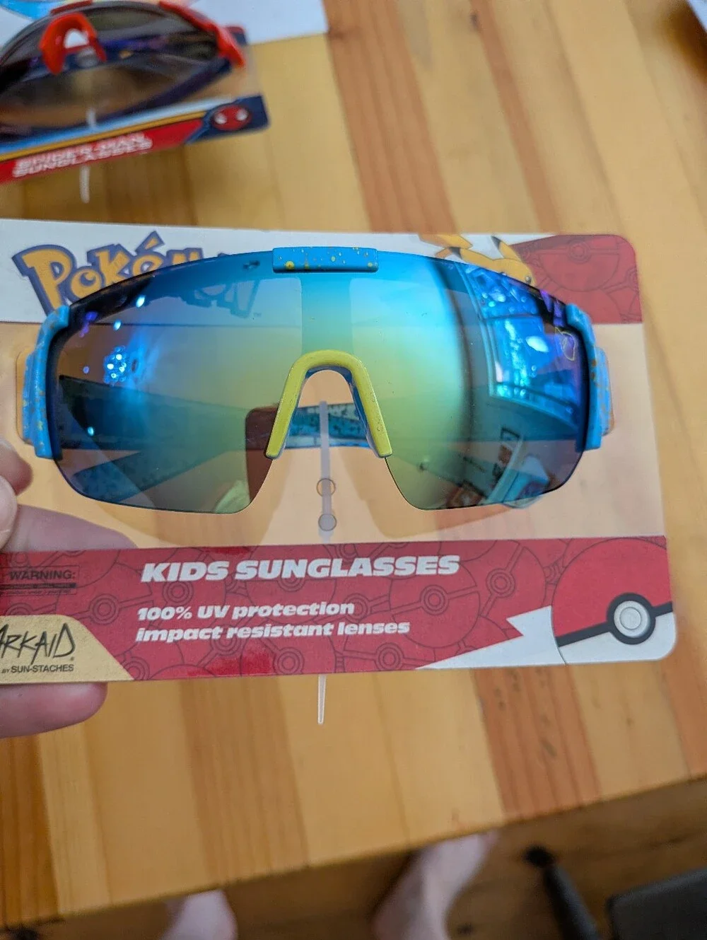 Arkaid Kids Sunglasses Lot - Spider-Man & Pokémon Shield Glasses